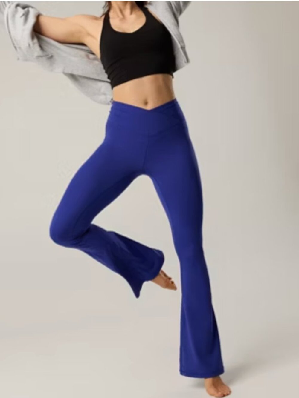 Offline by Aerie Real Me High Waisted Crossover Flare Leggings